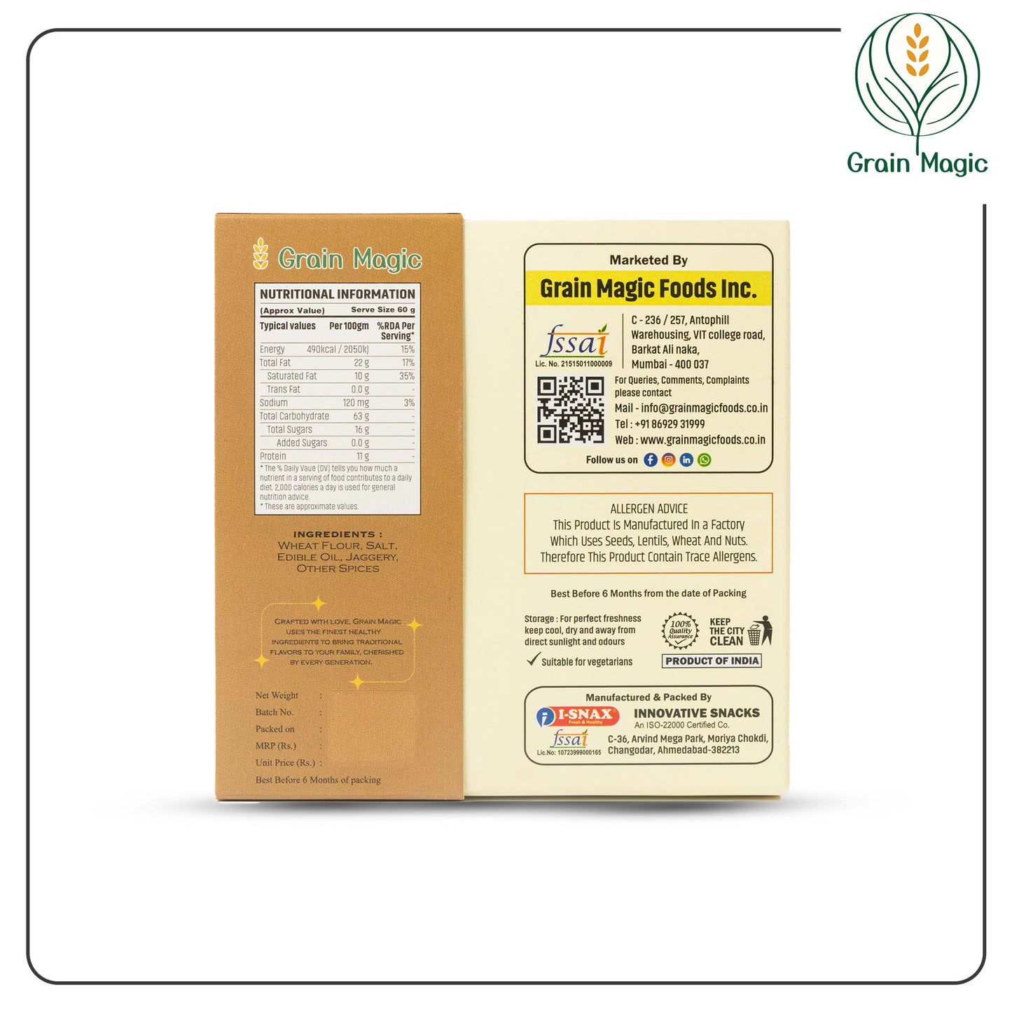 Bhakhri Jaggery Bliss - Vacuum Packed