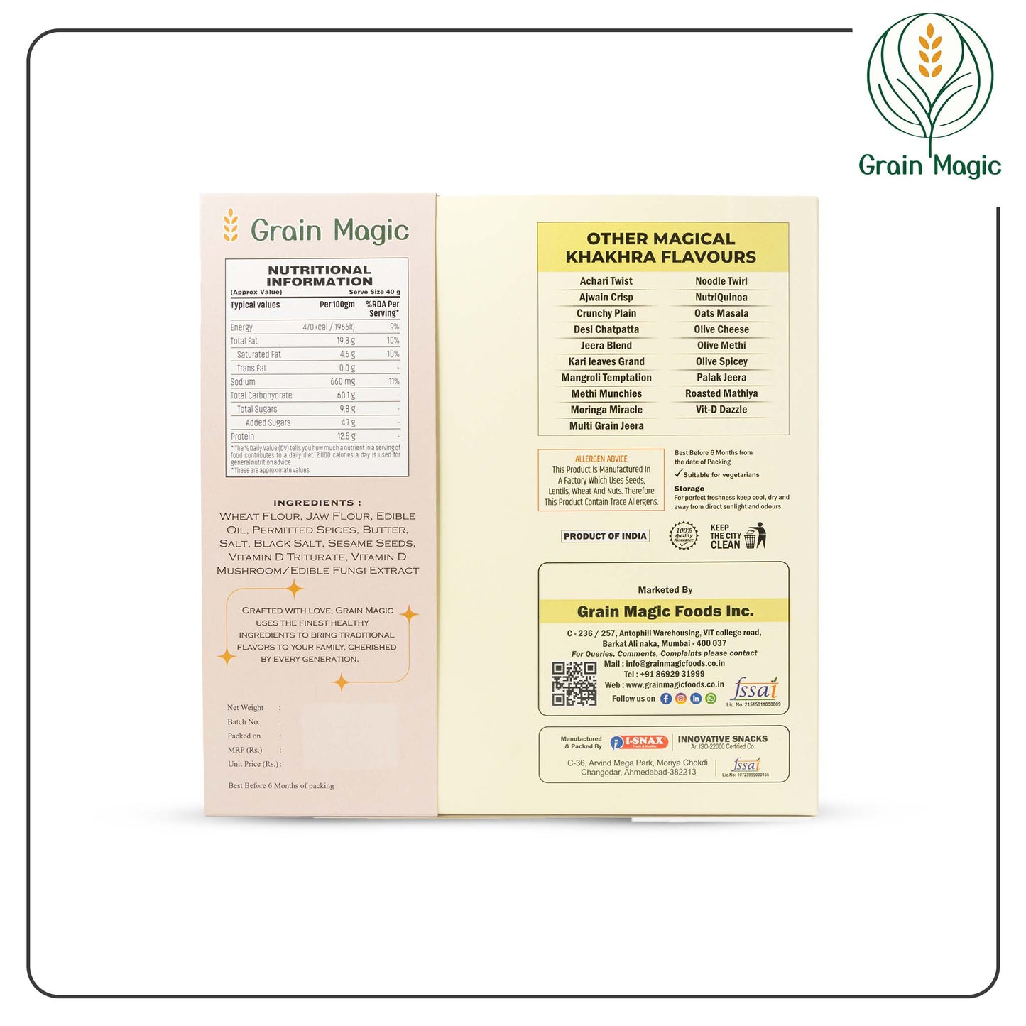 Khakhra Vit D Dazzel - Vaccum Pack
