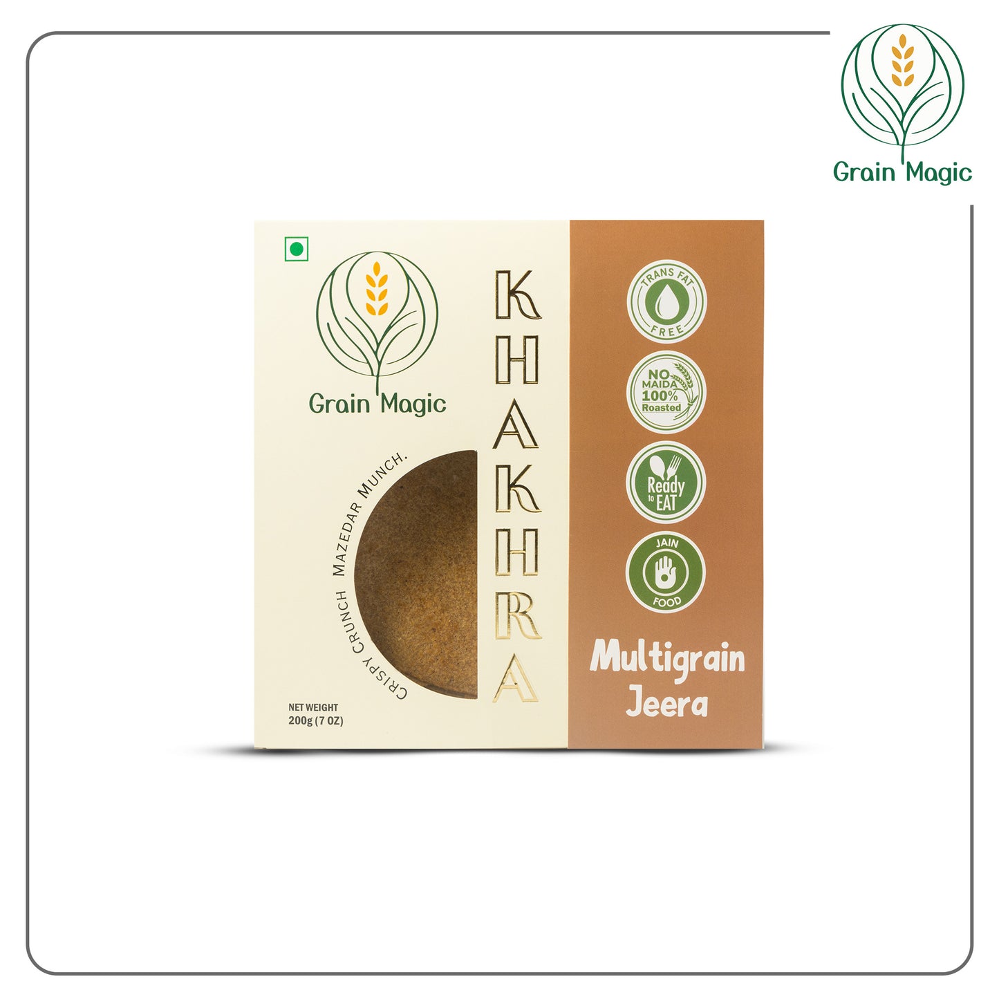 Khakhra Multigrain Jeera - Vacuum Packed