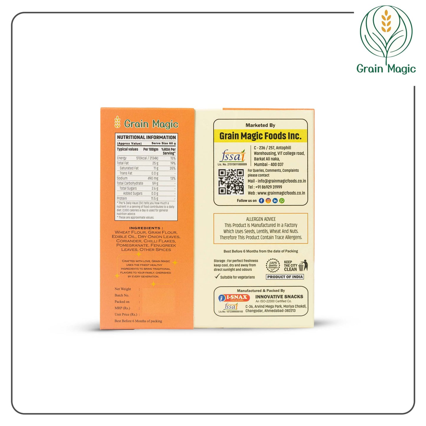Bhakhri Sindhi Sizzle - Vacuum Packed