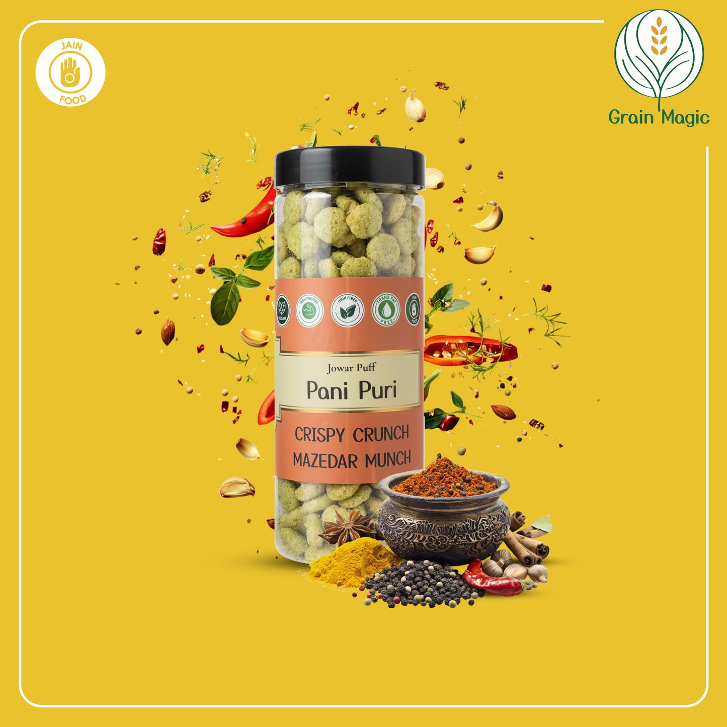Jowar Puff Pani Puri