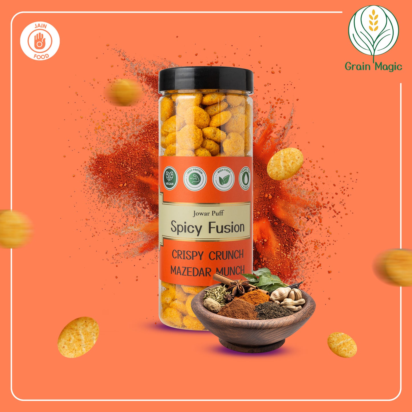 Jowar Puff Spicy Fusion