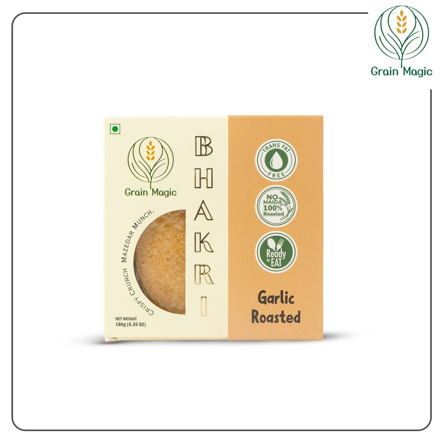 Bhakhri Garlic Roasted - Vacuum Packed