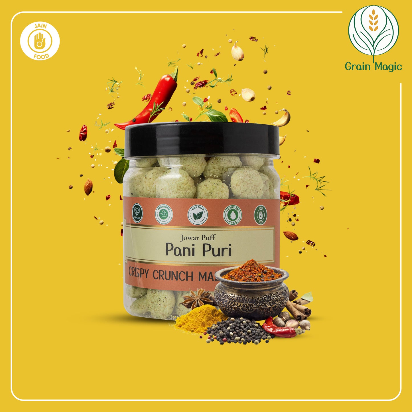 Jowar Puff Pani Puri