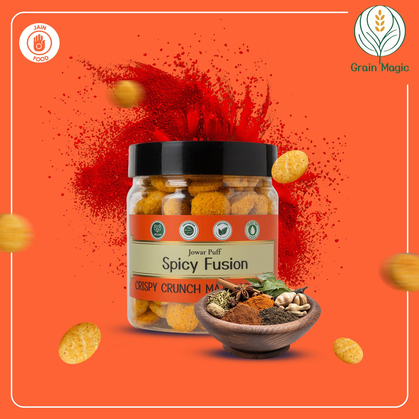 Jowar Puff Spicy Fusion