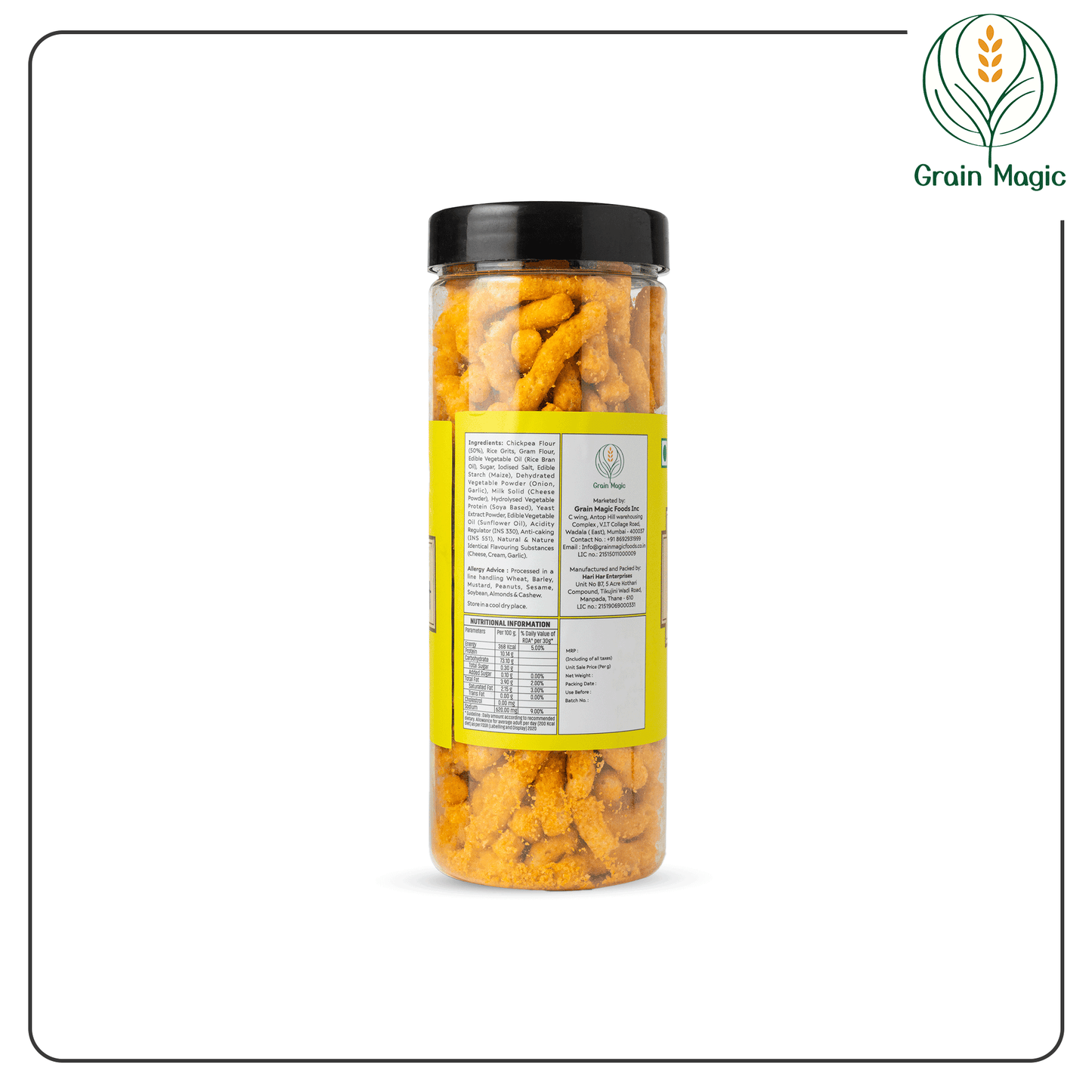 Chickpeas Puff Cheesy Delight