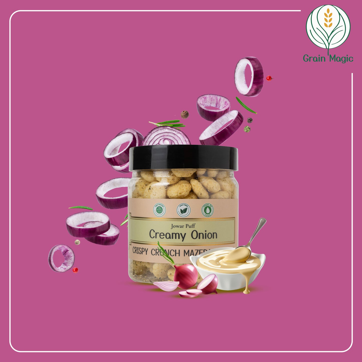 Jowar Puff Creamy Onion