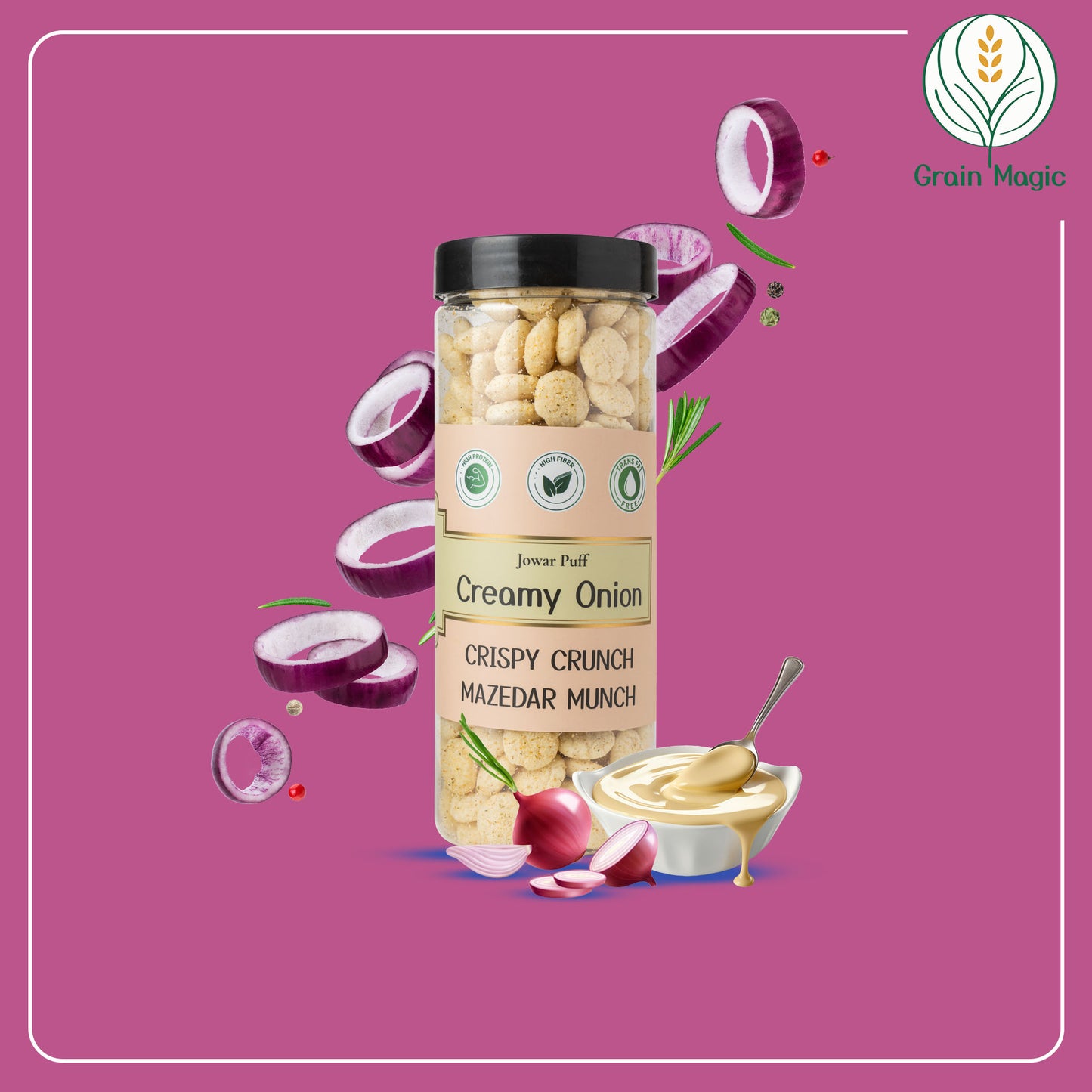 Jowar Puff Creamy Onion