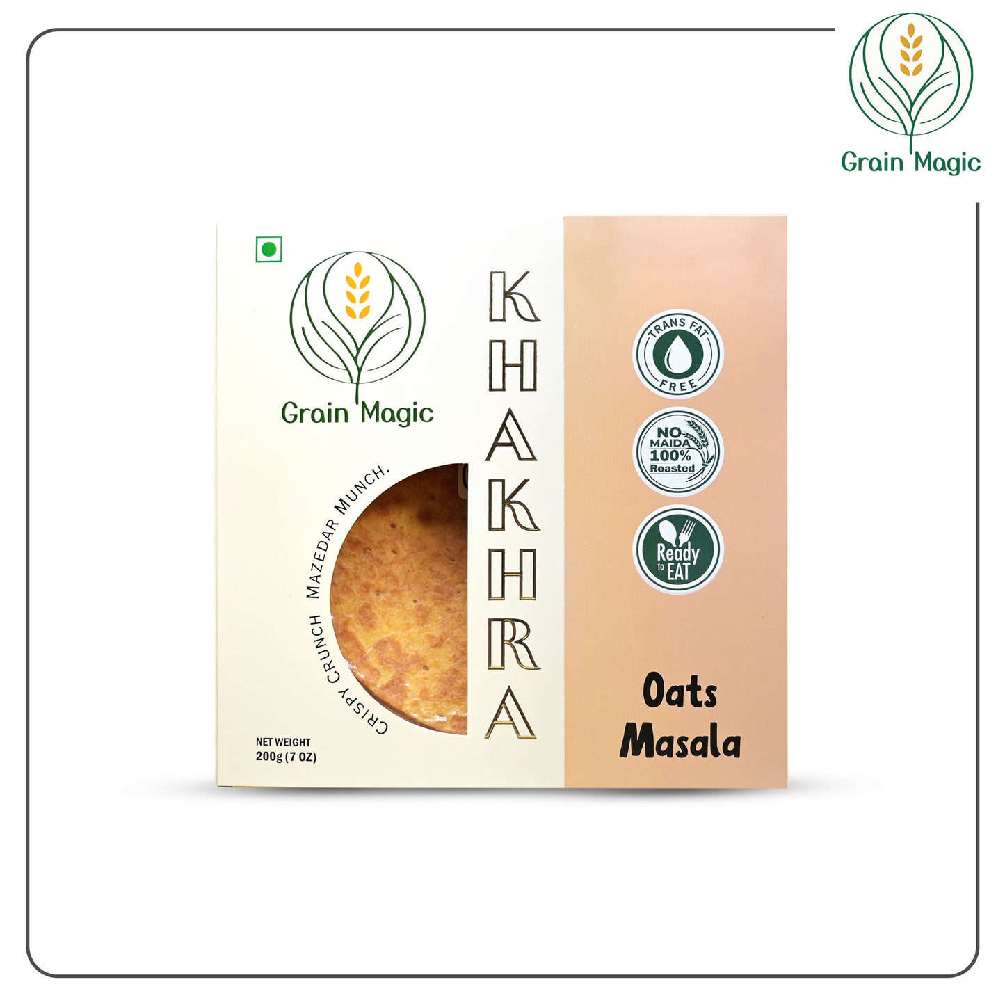 Khakhra Oats Masala - Vacuum Packed