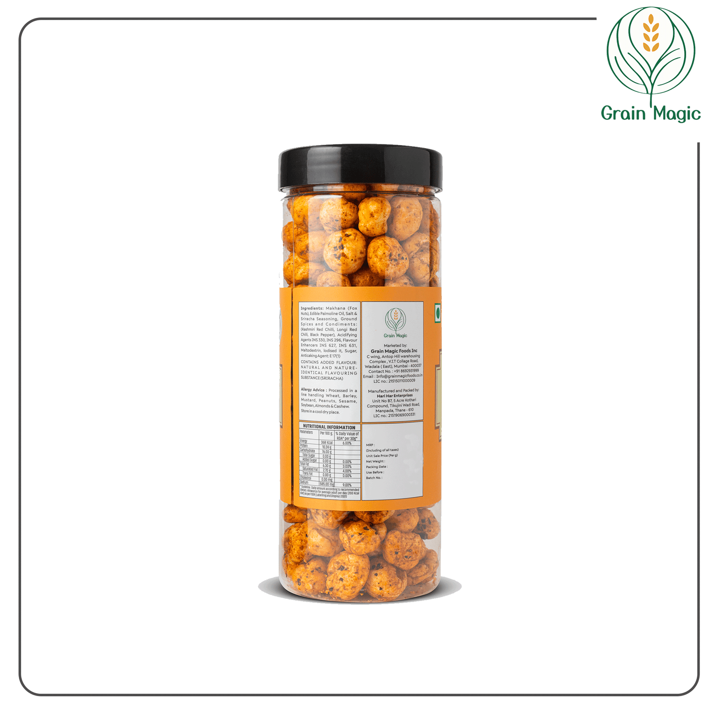 Makhana Roasted Siracha Bites