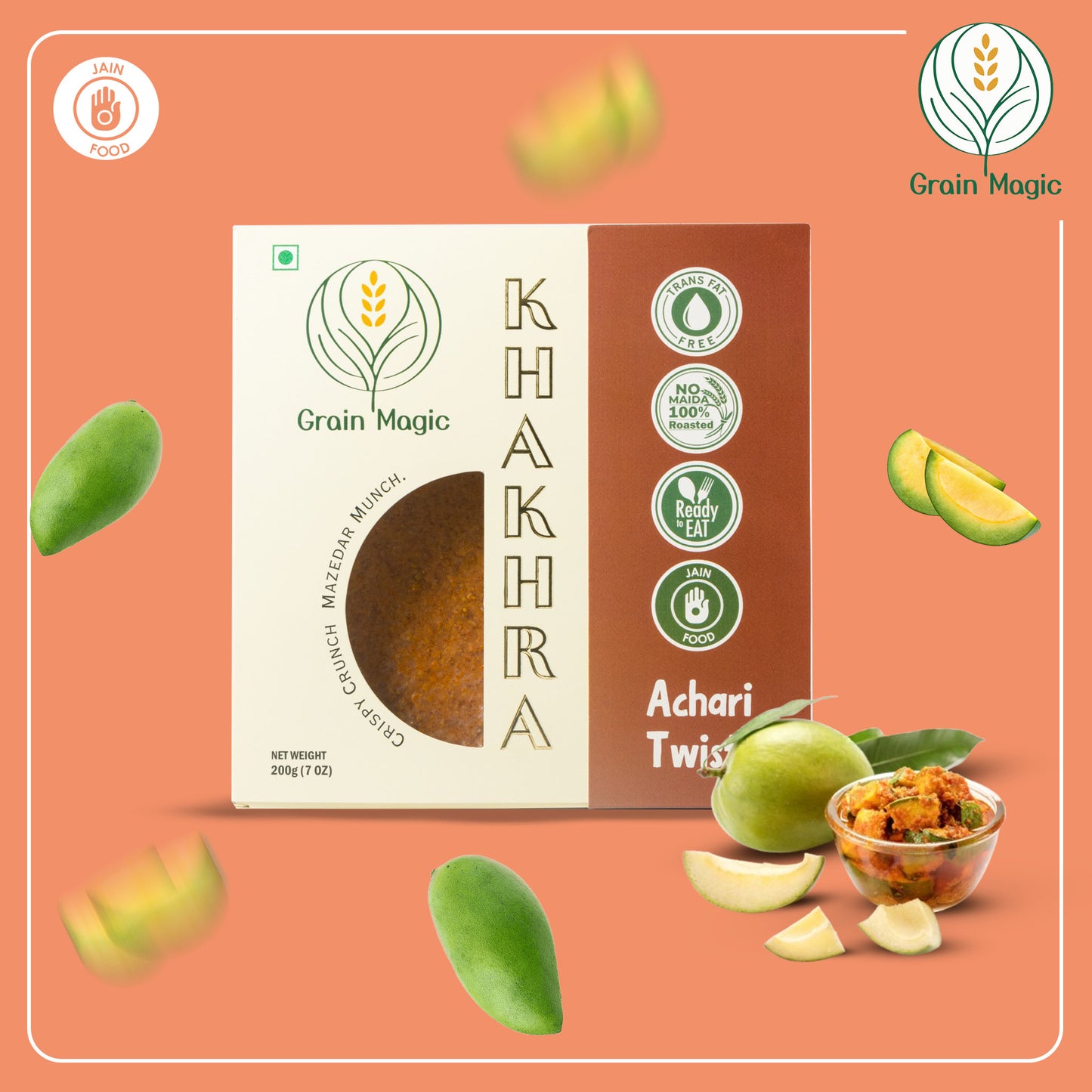 Khakhra Achari Twist - Vacuum Packed