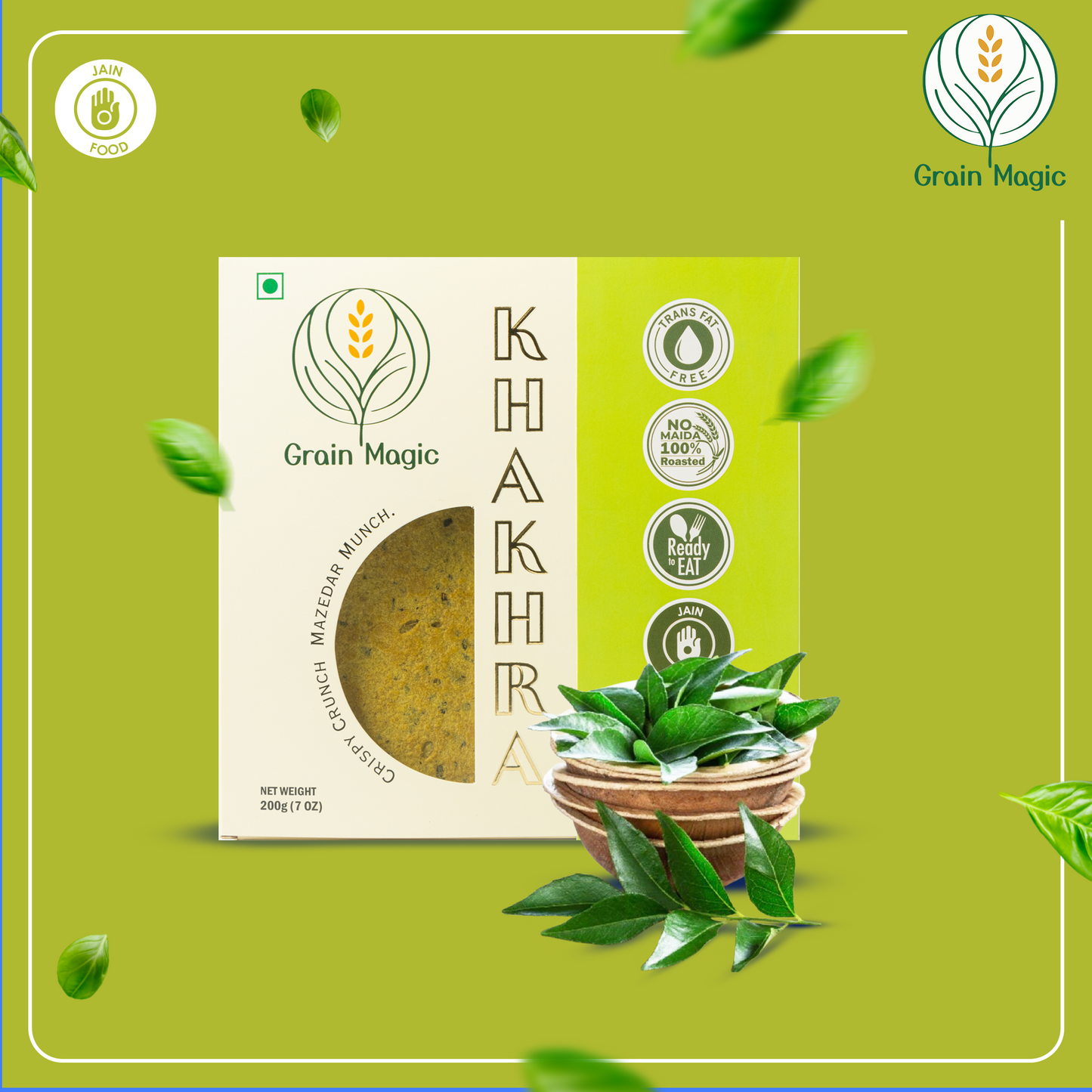 Khakhra Kari Leaves Grand - Vacuum Packed