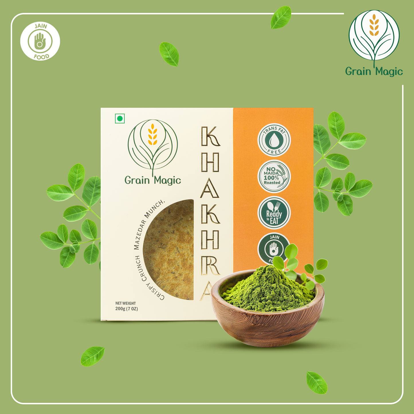 Khakhra Moringa Miracle - Vacuum Packed