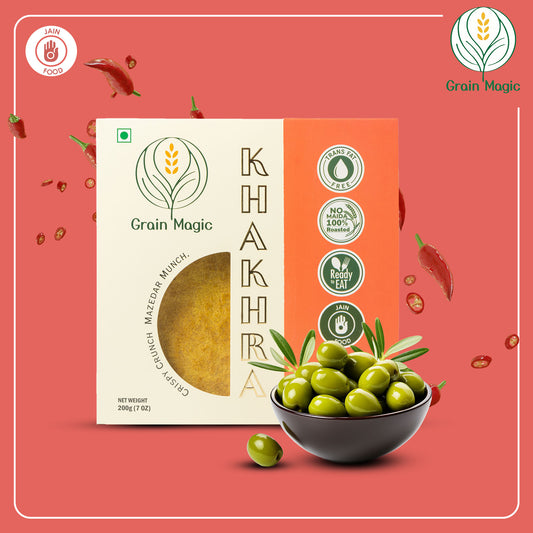 Khakhra Olive Spicy - Vacuum Packed