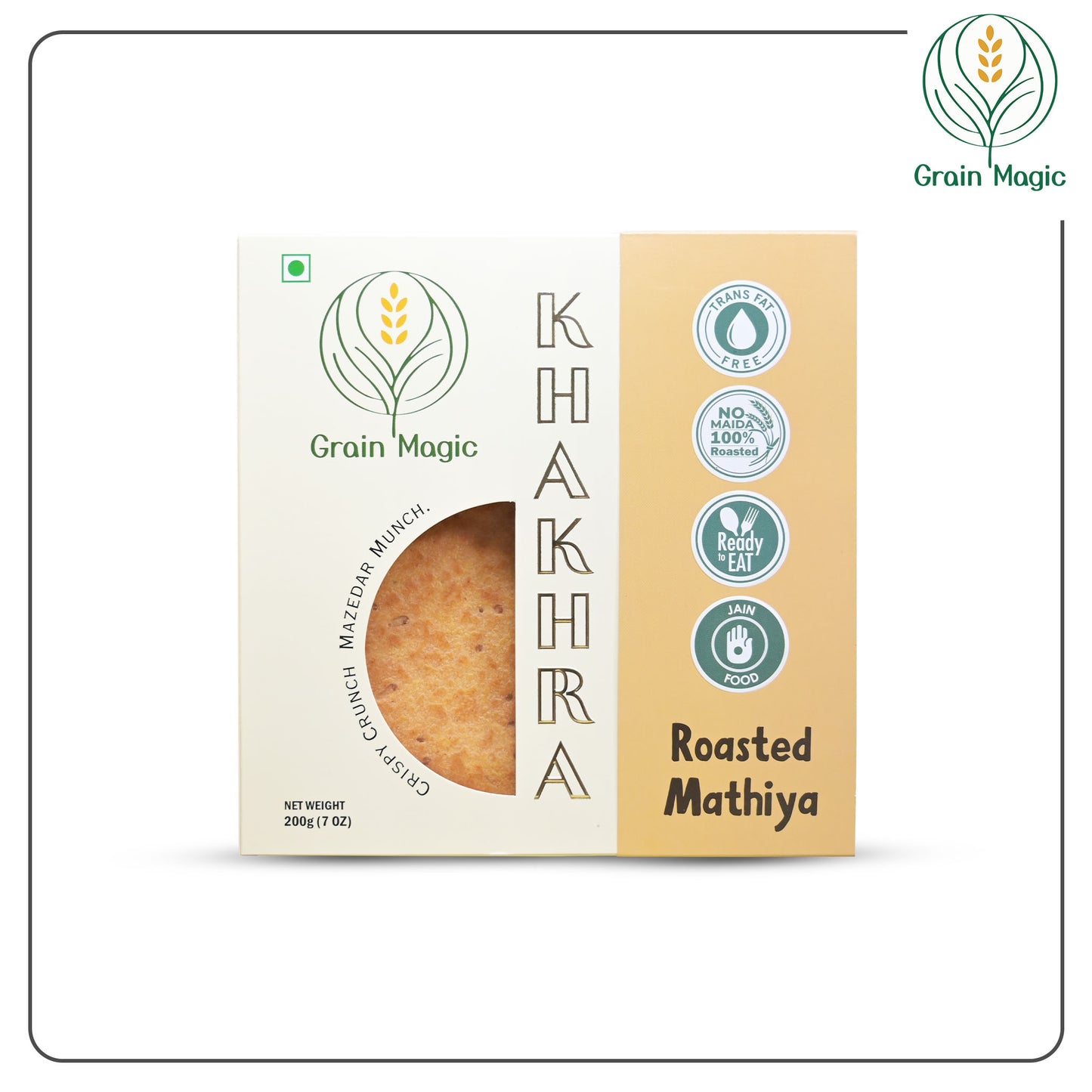 Khakhra Roasted Mathiya - Vacuum Packed