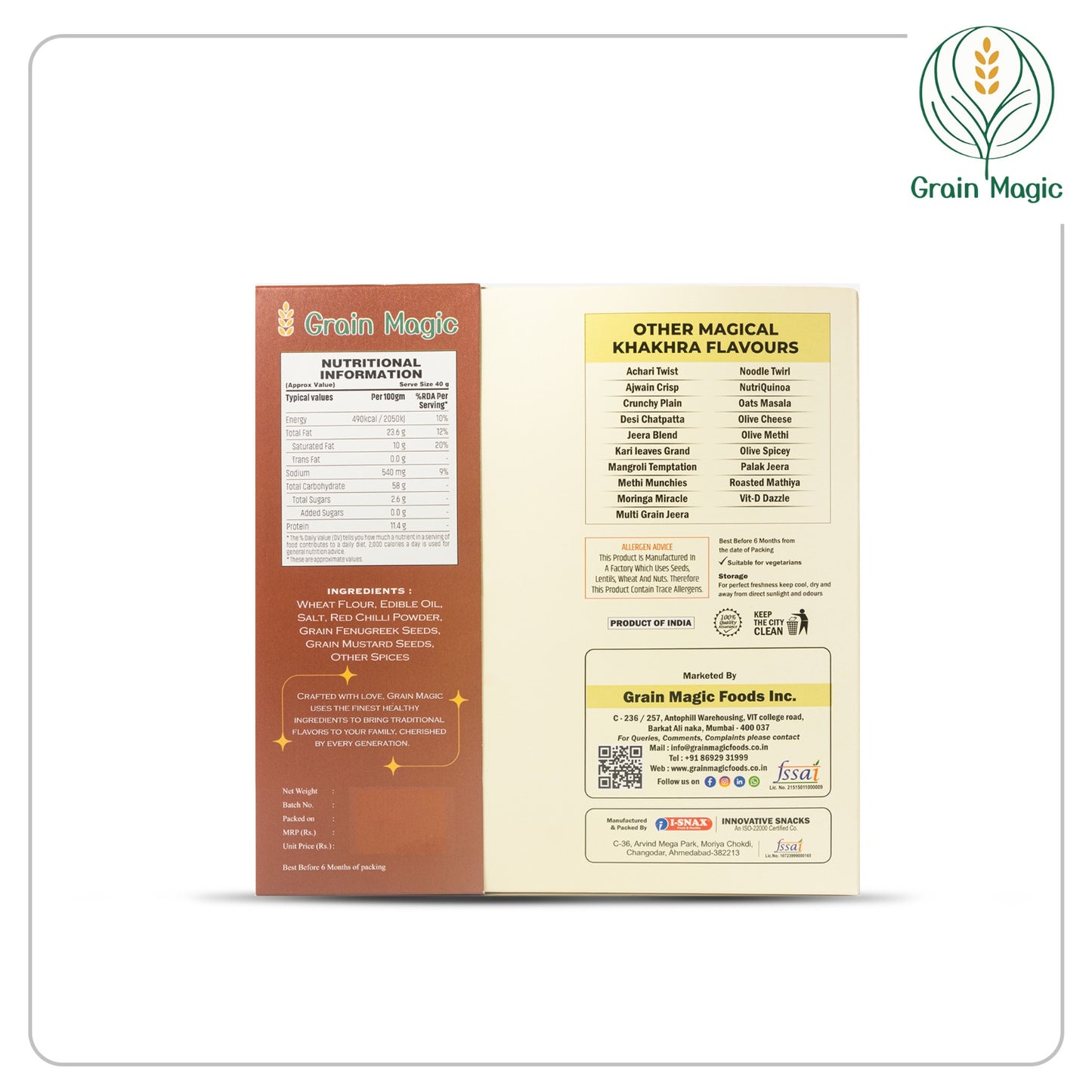 Khakhra Achari Twist - Vacuum Packed